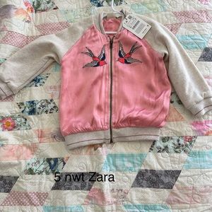 Zara size 4 nwt jacket embroidered